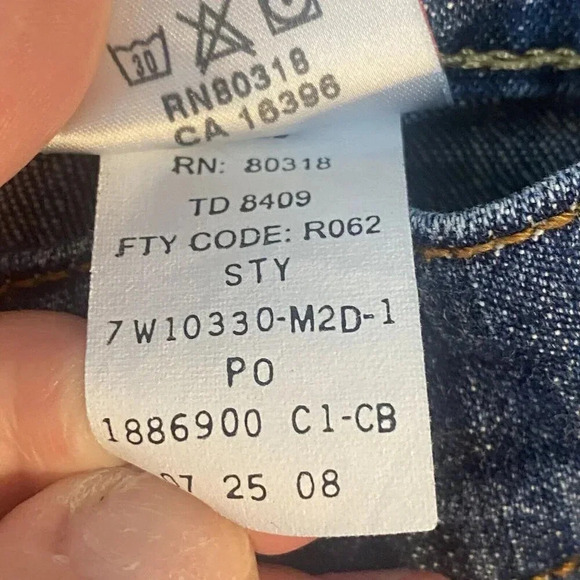 Lucky Brand Dungarees Mid Rise Flare Reg Length Medium Wash Jeans Size 30 - Picture 5 of 12